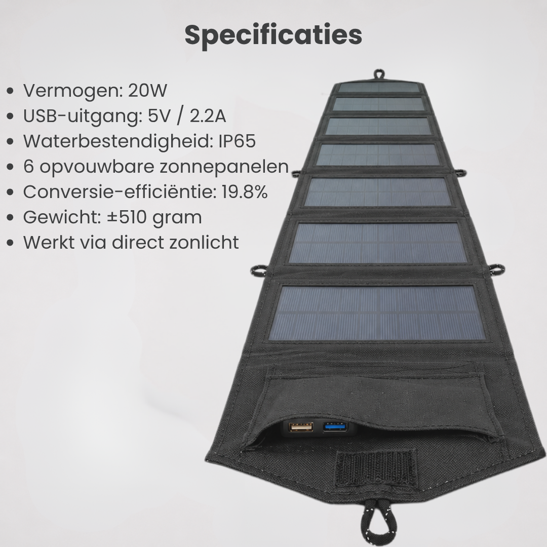 SunCharge Pro™ Altijd stroom. Waar je ook bent.