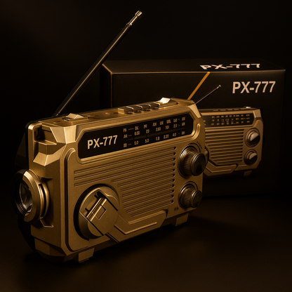 Altijd voorbereid met de PowerSafe™ 3-in-1 Noodradio: opladen, radio en zaklamp in één.