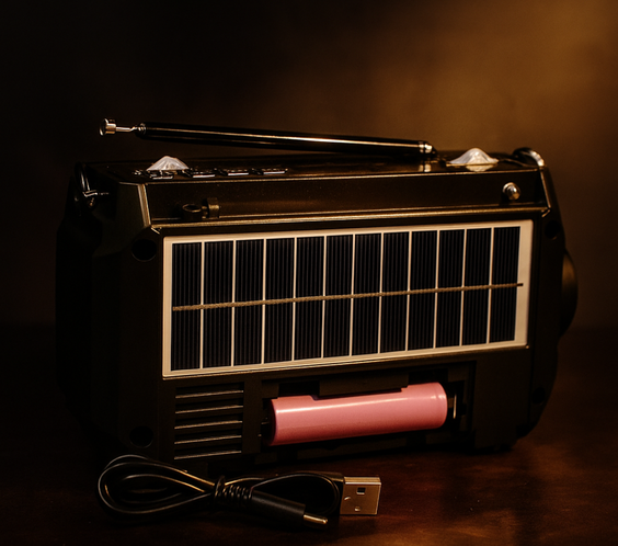 PowerSafe™ 3-in-1 Noodradio: opladen, radio en zaklamp in één