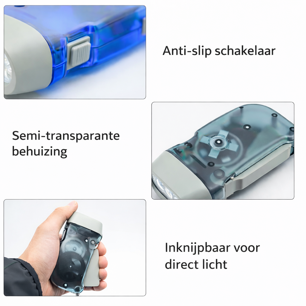 BlackoutGuard™ Dynamo Zaklamp (3-Pack)
