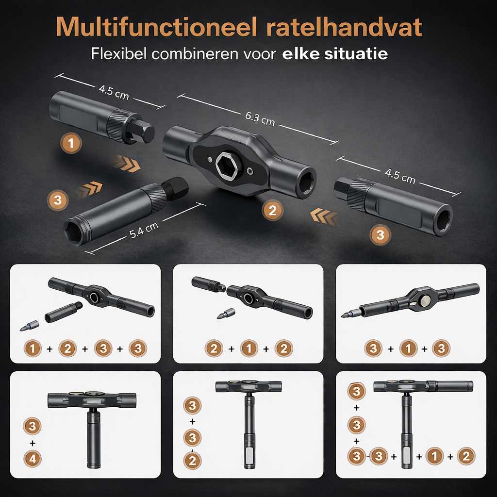 TorquePro™ 24-in-1 Ratel schroevendraaier set